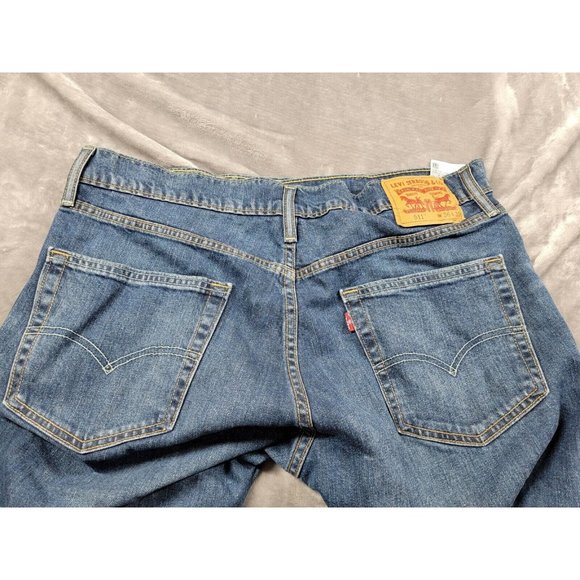 Men's Levi's 511 Size 36x29 Stretch Straight Leg Blue‎ Denim Jeans - Picture 7 of 8
